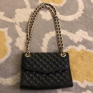 Black Leather Rebecca Minkoff Quilted Crossbody